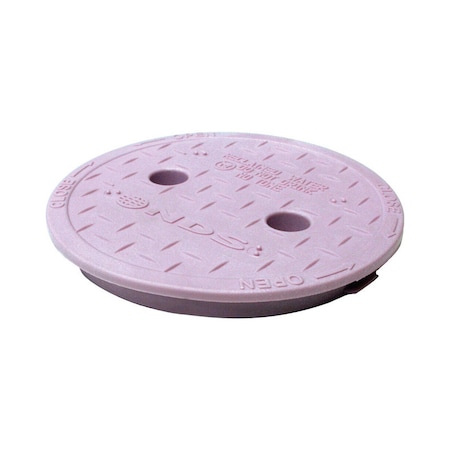 B & K NDS 6.4 in. W X 6.4 in. H Round Valve Box Cover Purple 107CR